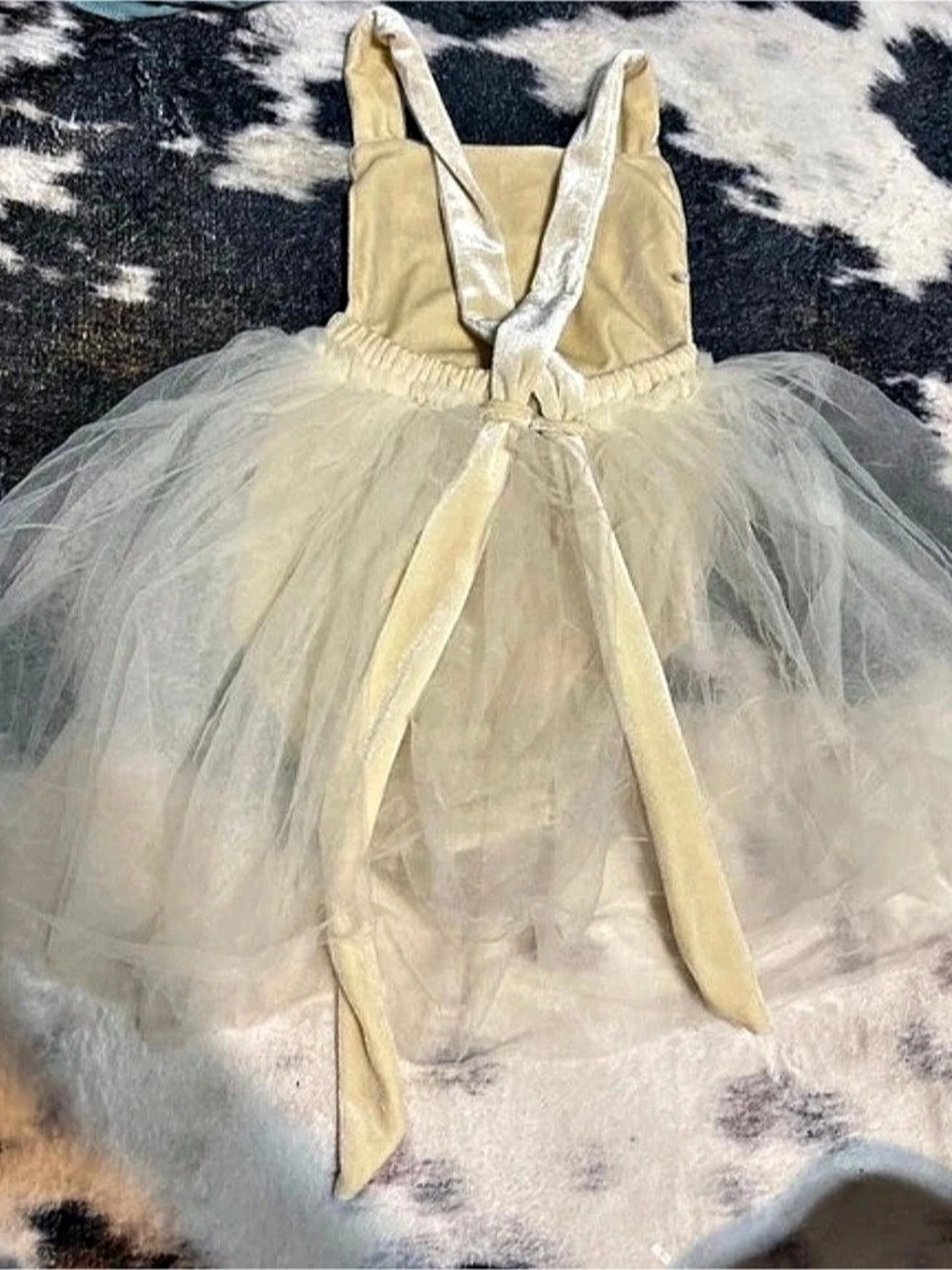 Floral Tutu Dress in Yellow & Pink
